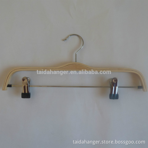 Premium Wooden Pants Hangers with clips too keep pants